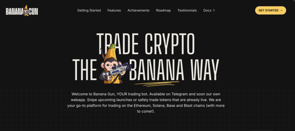 banana gun - telegram trading bot