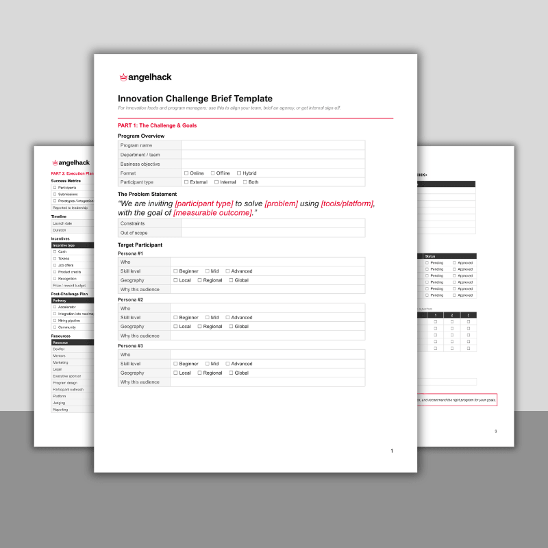 How to Run Innovation Challenges: Lessons from Global Corporations 1 Innovation Challenge Brief Template