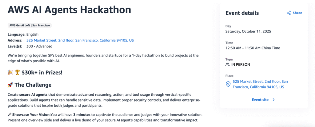 How to Run an AI Agent Hackathon: A 2026 Playbook 2 AWS AI agent hackathon