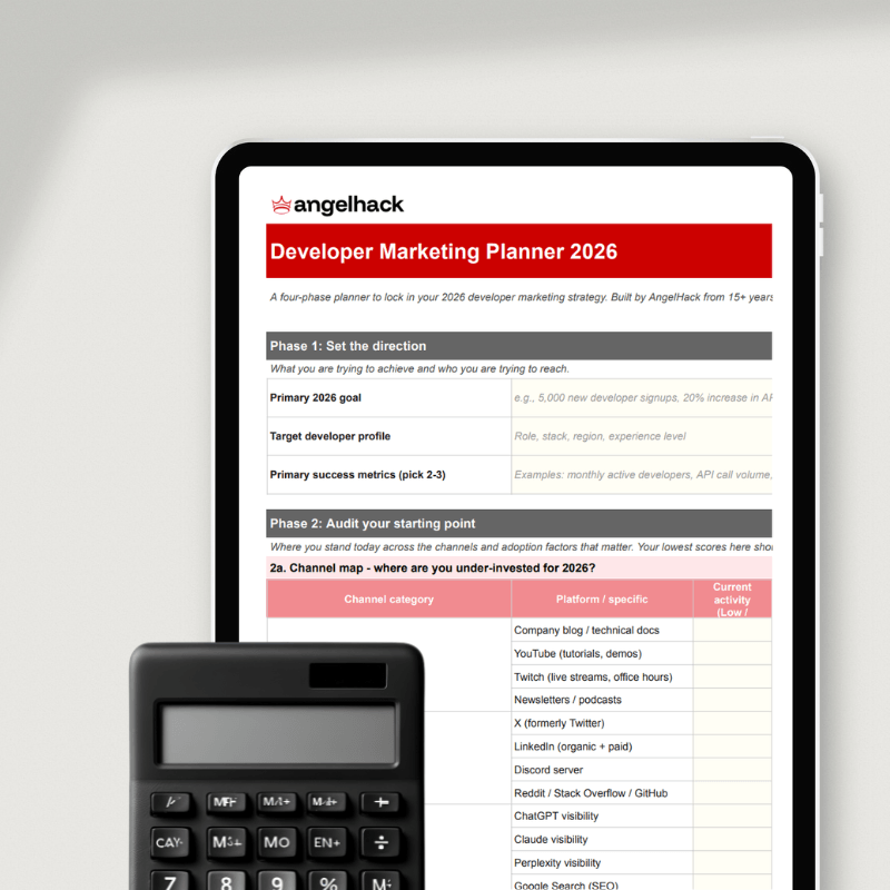 How to Budget for Your Developer Marketing Strategy in 2026 4 developer marketing planner